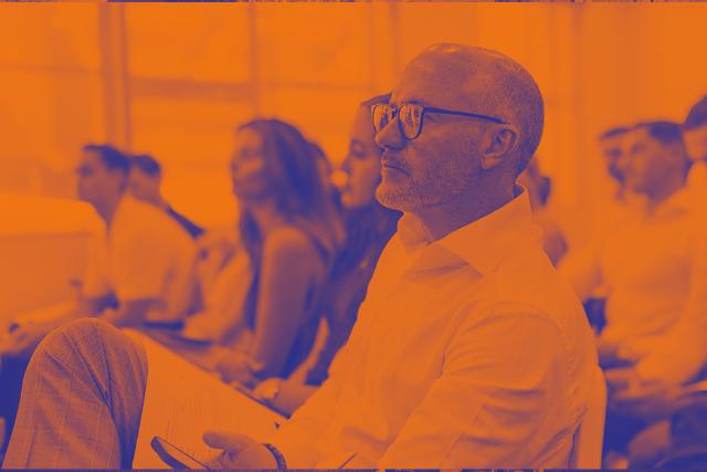 People in a professional training